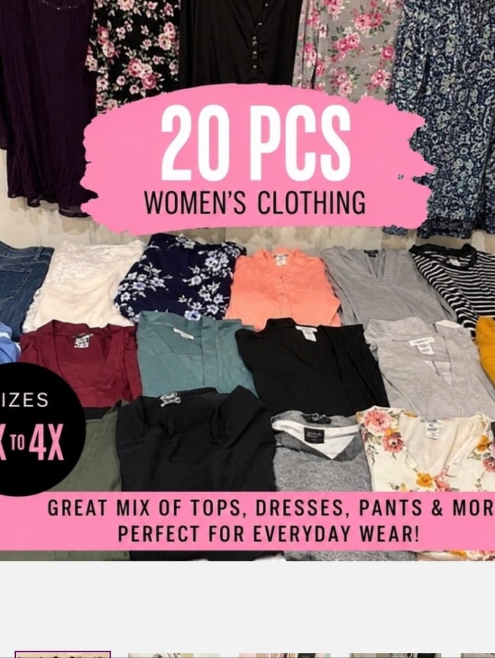 20 Mixed Women's Tops Variety Pack - Assorted Colors